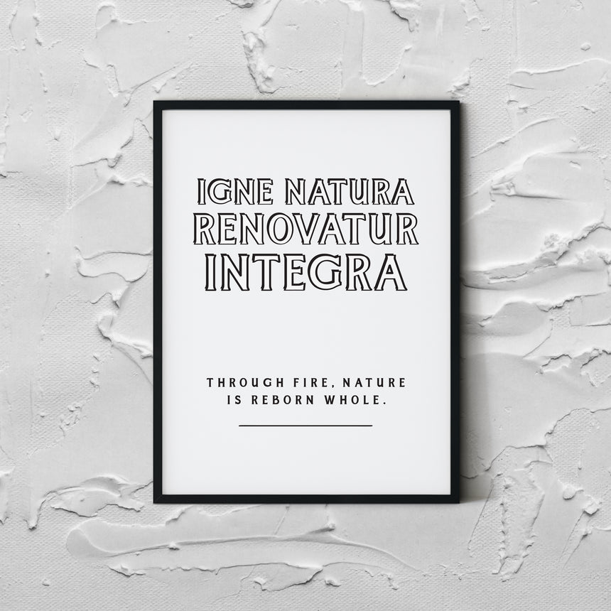 Igne Natura | Latin Inspiration