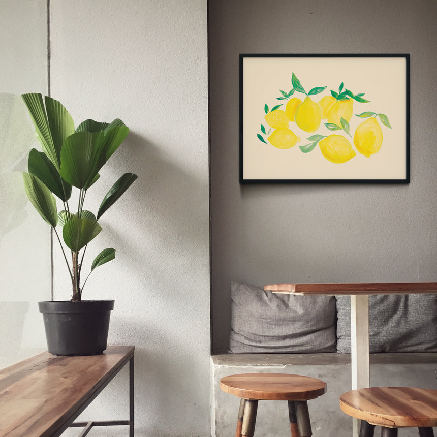 Watercolour Landscape Lemons