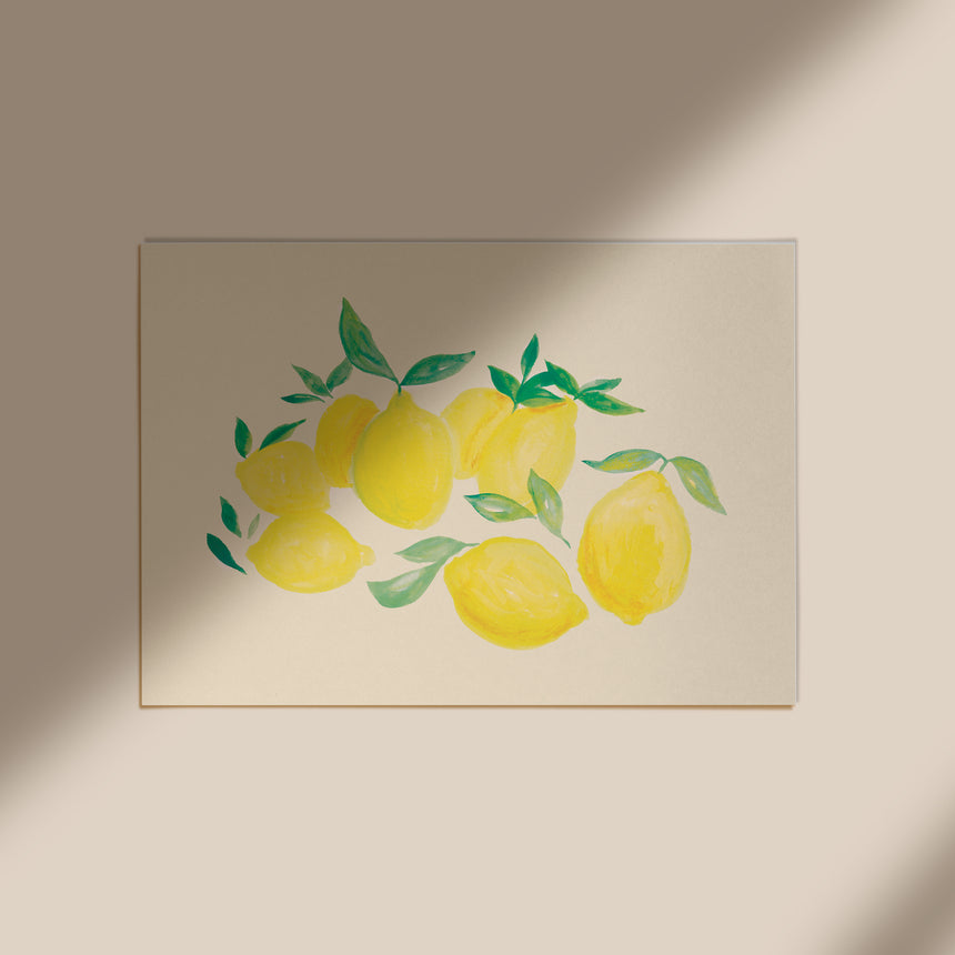 Watercolour Landscape Lemons