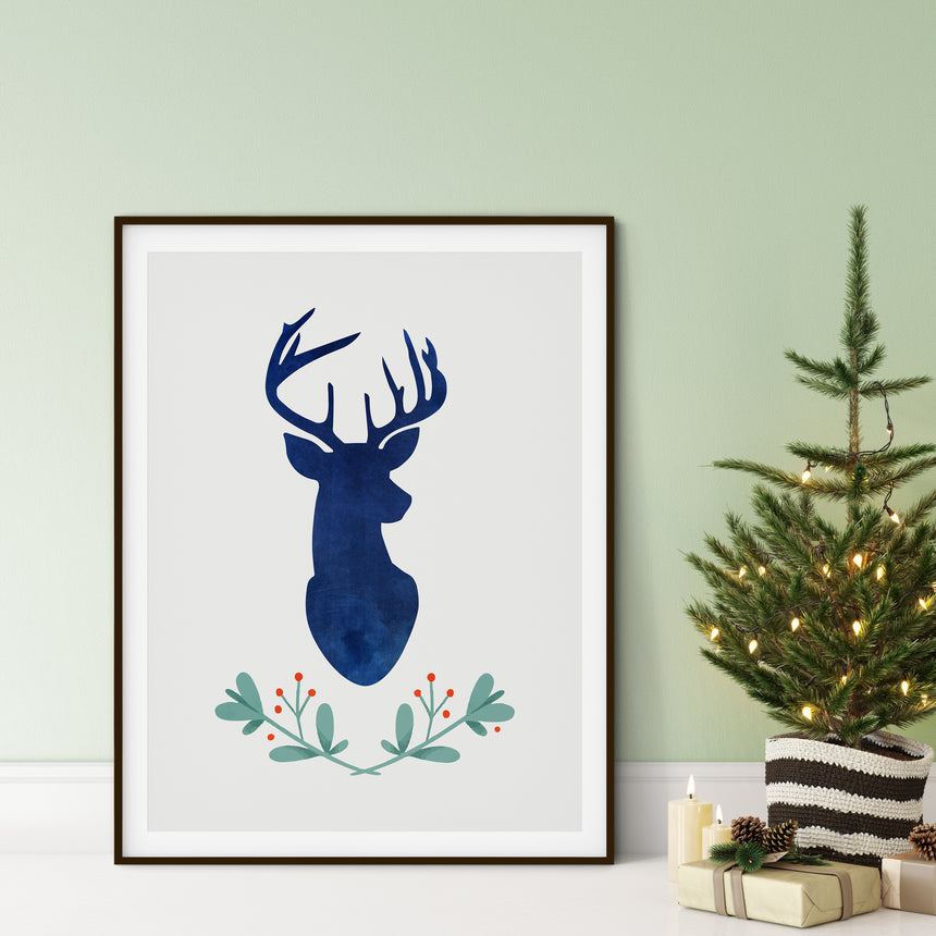 Stag Print | Christmas