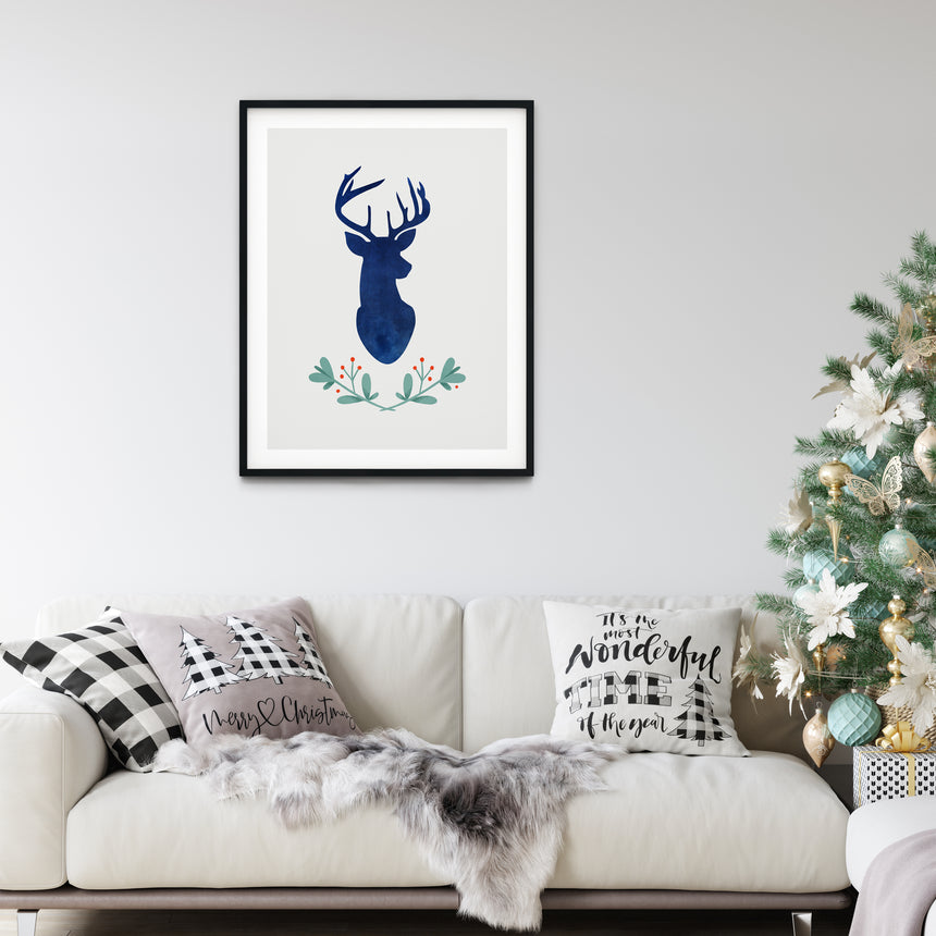 Stag Print | Christmas