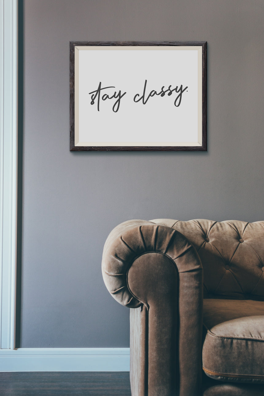 Stay Classy | Typography