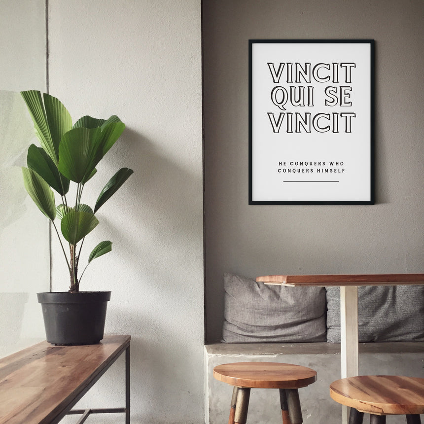 Vincit Qui se Vincit | Latin Inspiration