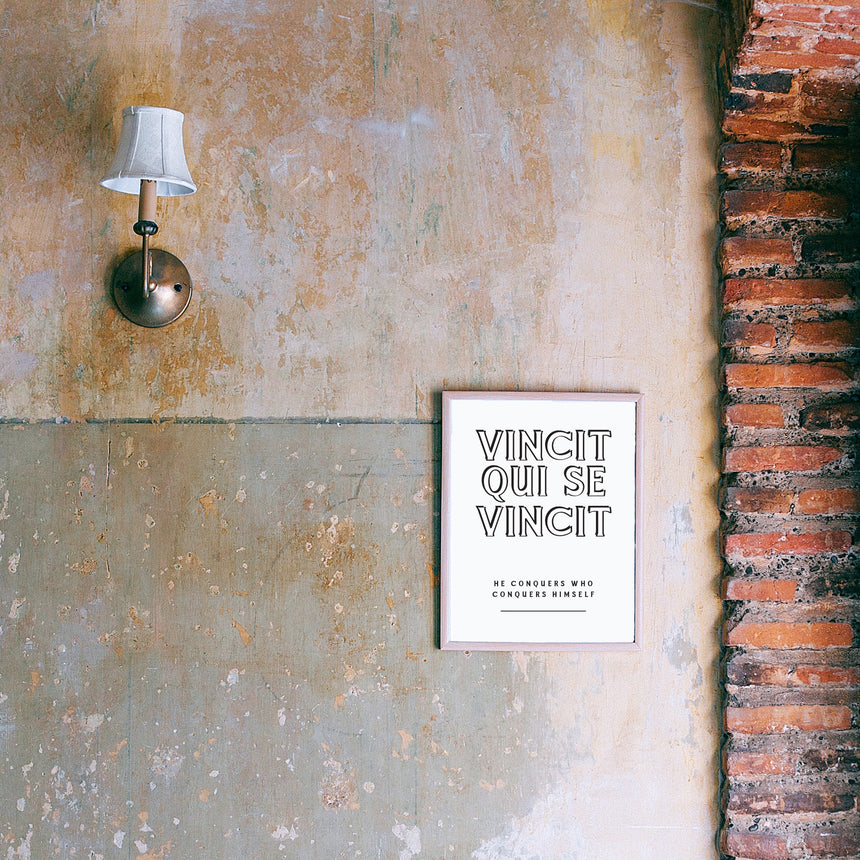Vincit Qui se Vincit | Latin Inspiration