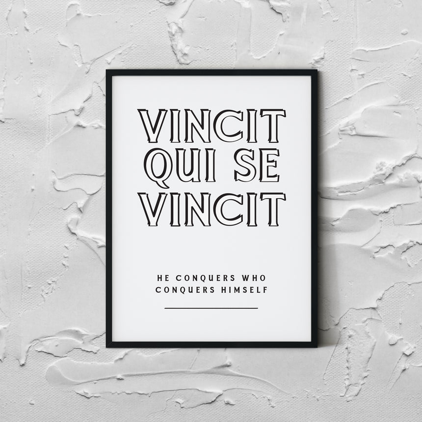 Vincit Qui se Vincit | Latin Inspiration